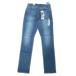 Neu Signature Levi's Damengröße 4 Skinny-Stretch-Baumwolljeans zum Überziehen - Bild 1 von 12