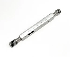 THREAD PLUG GAGE 5/16-24 STI UNF-3B GO PD .3395 / NOGO .3421 Inspect HELI-COIL - Picture 1 of 5