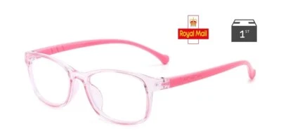 Pink Gaming Glasses Computer Anti Fatigue Blue Light Blocking Filter Kids UK