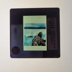 Superstudio Sottsass Collage, Italia 1972 Arte Radicale 35mm Scivolo Vetro - Foto 1 di 3