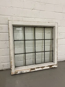 Panel de luz con plomo recuperado ventanas de madera 510 x 505 mm - Imagen 1 de 7