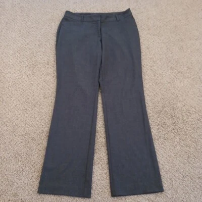 Pantalones de vestir Worthington para mujer talla 10 grises bolsillos curvilíneos tiro medio 32x32 Foto 1 de 4