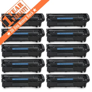 10 pezzi cartuccia toner laser Q2612A per HP 12A 1020 Canon MF4050 MF4100 MF4110 - Foto 1 di 7