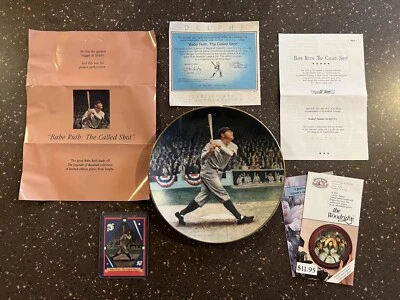 Vintage "Babe Ruth: The Called Shot" Collector Plate from Legends of Baseball Co - Image 1 of 4