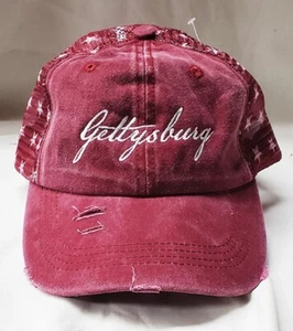 CAPPELLO BERRETTO GETTYSBURG SCRITTA MAGLIA MARRONE CON STELLE - Foto 1 di 1