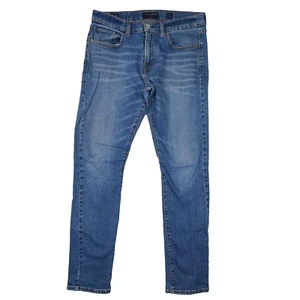 Lucky Brand Men's 110 Slim Blue Jeans Medium Wash Size 33 x 32 5 Pocket Design - Picture 1 of 12
