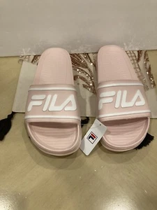 FILA  Sleek Slide Size  10 Pink / White Slip-On Women’s Slide Sandals - Picture 1 of 5