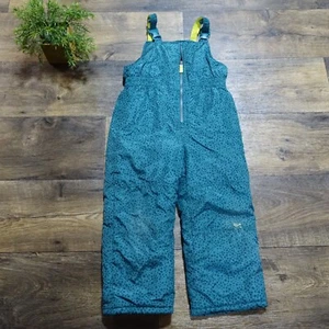 Carter's Winter Snow Pants with Bib Size Medium 5-6 Blue Star Print / Patched - Picture 1 of 12