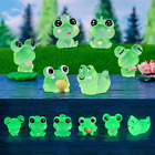 Luminous Frog Fairy Garden Accessories, Miniature Frogs for Fairy Garden Decor, 