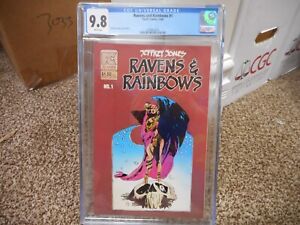Jeffrey Jones Ravens and Rainbows 1 cgc 9.8 Pacific 1983 WHITE p fantasy skull c