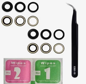 Camera Glass Lens For iPhone 11 Back Camera Lens Replacement Kit 2 Pack - Photo 1 sur 4