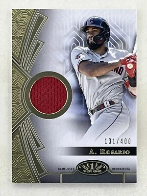 Amed Rosario 2023 Topps Tier One Relics A /400 #T1R-ARO Guardians Relic Card - Image 1 of 2