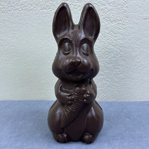Vintage Union Products Cioccolato Coniglietto Soffiatore Stampo 13" Marrone Plastica Decorazione Pasqua - Foto 1 di 9