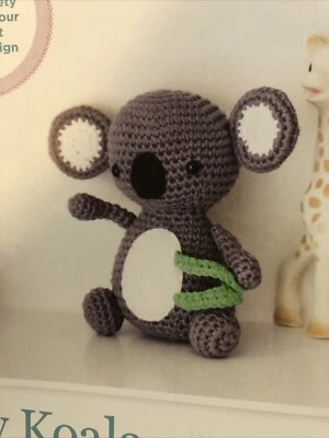amigurumi crochet pattern, Kenny Koala Toy, DK or Aran, Cute Bear 15cm/6” - Image 1 of 4