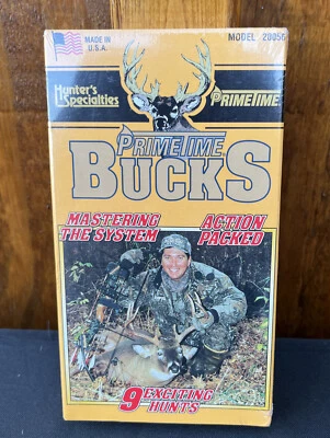 Primetime Bucks Roy Allison Mark Potts VHS 9 hunts hunting 20056 Tom Miranda New - Image 1 of 4