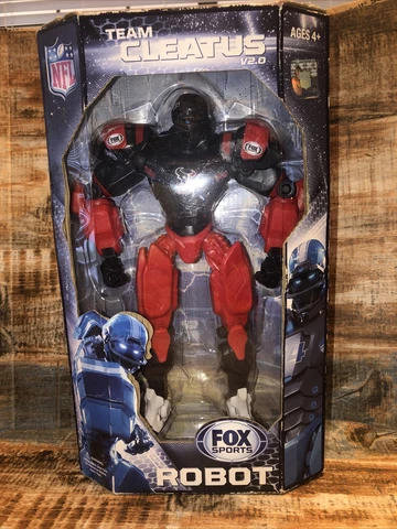 HOUSTON TEXANS NFL FOX SPORTS 10" ROBOT CLEATUS V2.0 ACTION FIGURE COLLECTOR Cover