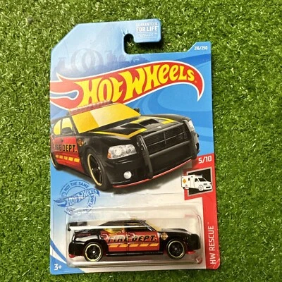 2021 Hot Wheels - HW Rescue Dodge Charger Drift - Black/Red 5/10 - Image 1 of 3