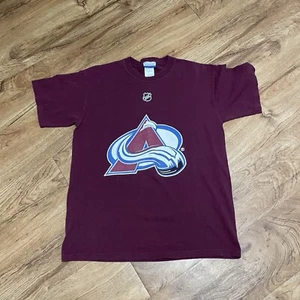 Colorado Avalache Hejduk 23 Purple Jersey Tshirt Men Size Medium Ice Hockey NHL - Picture 1 of 7