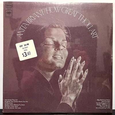 ANITA BRYANT - How Great Thou Art (1968) - 12" Vinyl Record LP - SEALED - Image 1 of 2