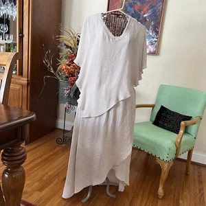 Woman’s Apt. 9, 2 pc bohemian style dress sz XXL sand color. - Picture 1 of 24
