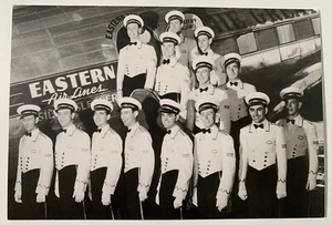 Vintage Look Greeting Card Eastern Airlines Flight Stewards 1930s Reproduction - Picture 1 of 2