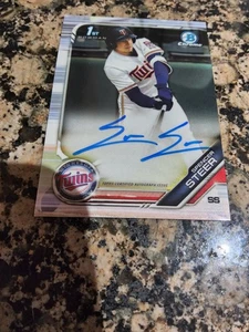 Spencer Steer 2019 Bowman Chrome Refractor 1st Bowman Autograph CDA-SST - Picture 1 of 2
