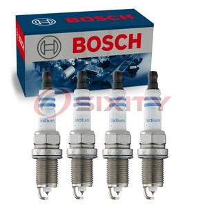 4 pc Bosch Double Iridium Spark Plugs for 1992-2000 Honda Civic 1.5L 1.6L L4 uh - Picture 1 of 5