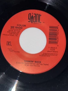 COLOR ME BADD-THINKIN' BACK (ALBUM VERSION)/THINKIN' BACK (XXXVERSION) GIANT EX - Imagen 1 de 2