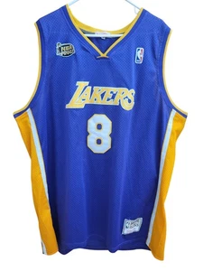 Mitchell & Ness Kobe Bryant #8 Purple Jersey Embroidered Size 4XL (XXXXL) GUC - Picture 1 of 7