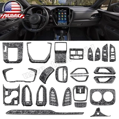 Forged Grain Interior Center Accessories Cover Trim For Subaru Forester 2025 -UP — 第 1/4 张图片