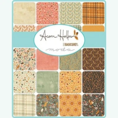 Moda Fabrics - ACORN HOLLOW JELLY ROLL - 100% cotton for patchwork quilting - Image 1 of 2