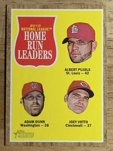2011 Topps Heritage #54 Albert Pujols/Adam Dunn/Joey Votto - Foto 1 di 2