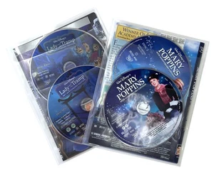 CheckOutStore Clear 2 Disc CPP Sleeves & DVD Booklet Lot - Afbeelding 1 van 3
