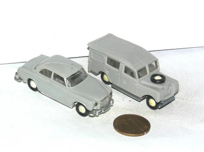 Винтажные мини автомобили Kars Испания Volvo Land Rover лот из 2 ** синий свет специальный ** - Изображение 1 из 3