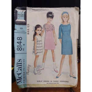 Abito bambina vintage modello McCall's 8148 in tre versioni (1965) - Foto 1 di 2
