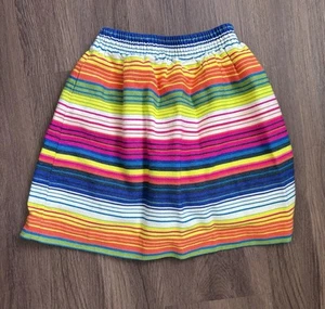 Peek Skirt Girls 10 Striped  Lined Pull On Colorful - Picture 1 of 3