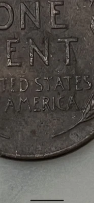 1951 D 1 Cent Us Coin Die Chip Error - Image 1 of 3
