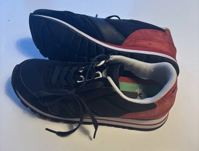 Brooks Heritage Chariot Zapatos Para Hombres 7.5 Negro Rojo Retro Correr Tenis Atléticos Foto 1 de 4