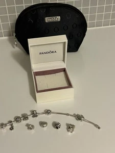Pandora charm bracelet with Pandora charms - Picture 1 of 9