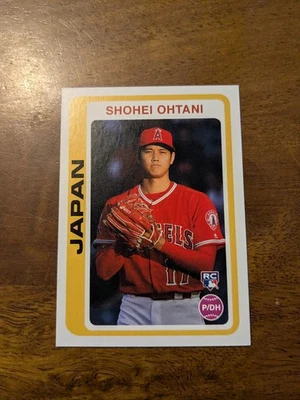 2018 Topps Throwback Thursday #107 Shohei Ohtani - Image 1 of 2
