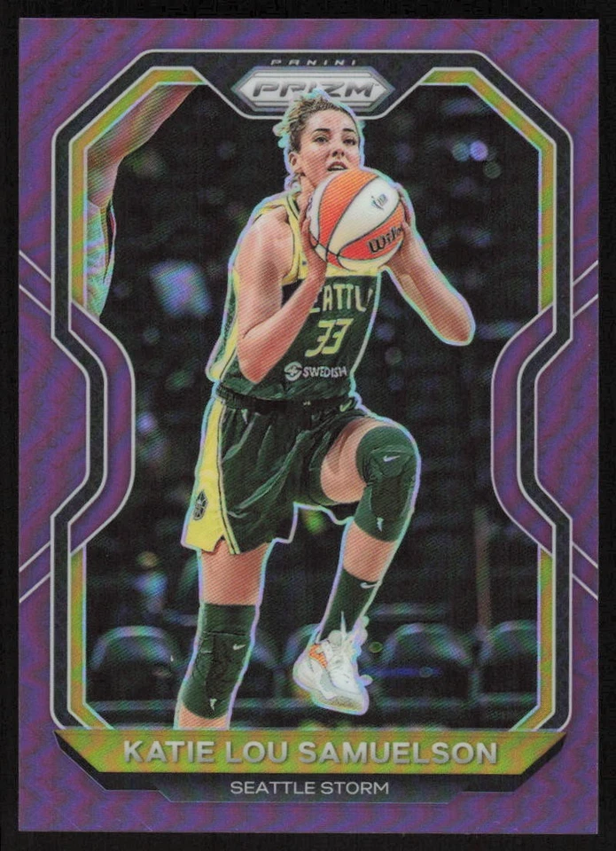 2021 Panini Prizm WNBA Purple #67 Katie Lou Samuelson /99 Seattle Storm - Image 1 of 2