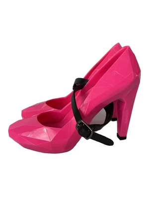 Bombas de goma poligonal UNITED NUDE, talla 36, rosa Foto 1 de 4