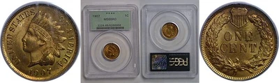 1907 Indian Head Cent   PCGS MS-65 rd - Image 1 of 3