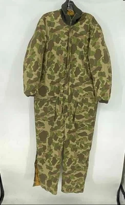 Eddie Bauer Unisex Green Camo Insulated Duck Hunting One-Piece Coveralls Size S - Image 1 of 4