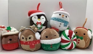 New W/ Tags 7 Squishmallows Christmas Ornaments Holiday Festive Plushies - Picture 1 of 11