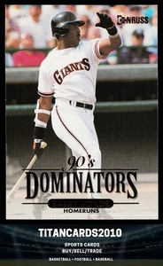 Barry Bonds 1993 Leaf 90's Dominators San Francisco Giants #2 - Picture 1 of 2