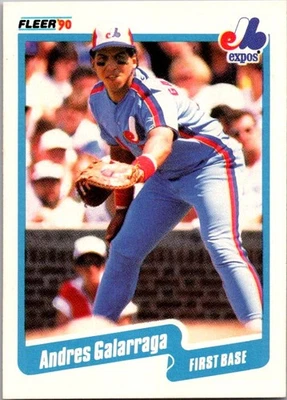 1990 Fleer #345 Andres Galarraga - Image 1 of 2