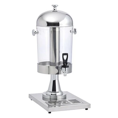 Dispensadores de bebidas HUBERT de acero inoxidable y plástico transparente con núcleo de hielo Foto 1 de 3