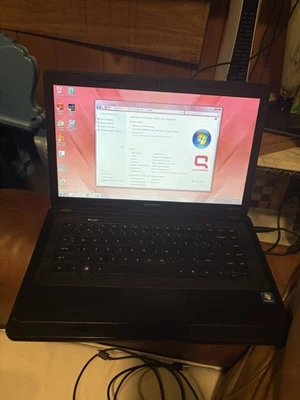 COMPAQ Presario CQ57 15.6" Laptop AMD 4GB RAM 64GB SSD Retro Gaming VTG Win 7 - Image 1 of 4