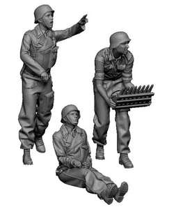 Kit Modelo Resina 1/35 Alemán 3.7cm Mobelwagen Crew 3 Figura Sin Montar Sin Pintar - Imagen 1 de 2